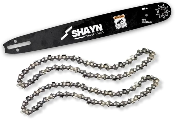 SHAYN 20" Chainsaw Chain x2 & Guide Bar x1 Set – A041 Mount
