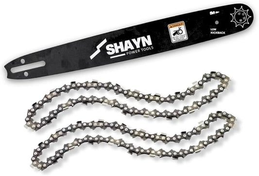 SHAYN 20" Chainsaw Chain x2 & Guide Bar x1 Set – A041 Mount