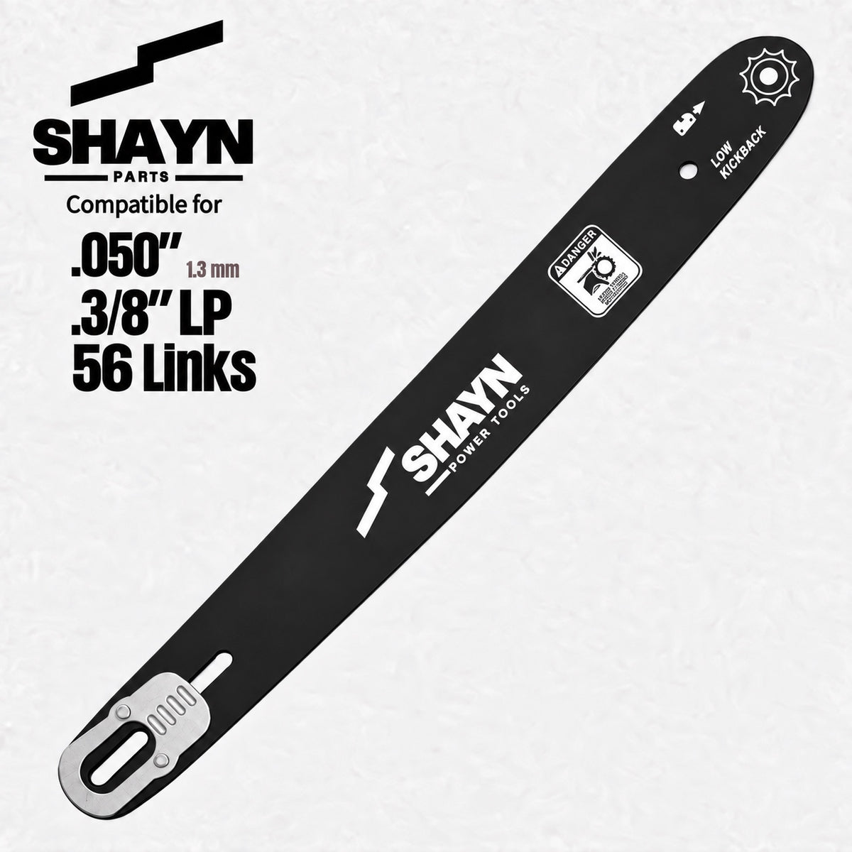 SHAYN Parts 16 inch A041 chainsaw guide bar 3/8 low profile .050 56DL
