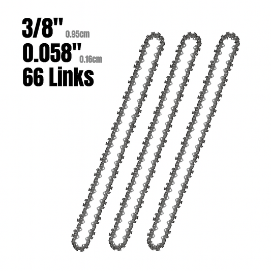 3 Pack of 16" Chainsaw Chains - 66 Link