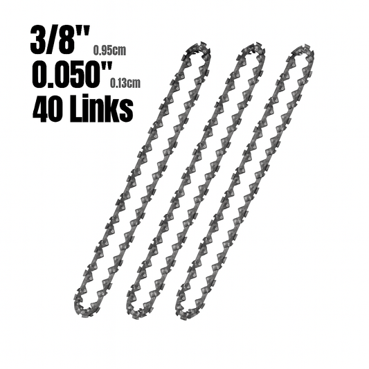 3 Pack of 10" Chainsaw Chains - 40 Link