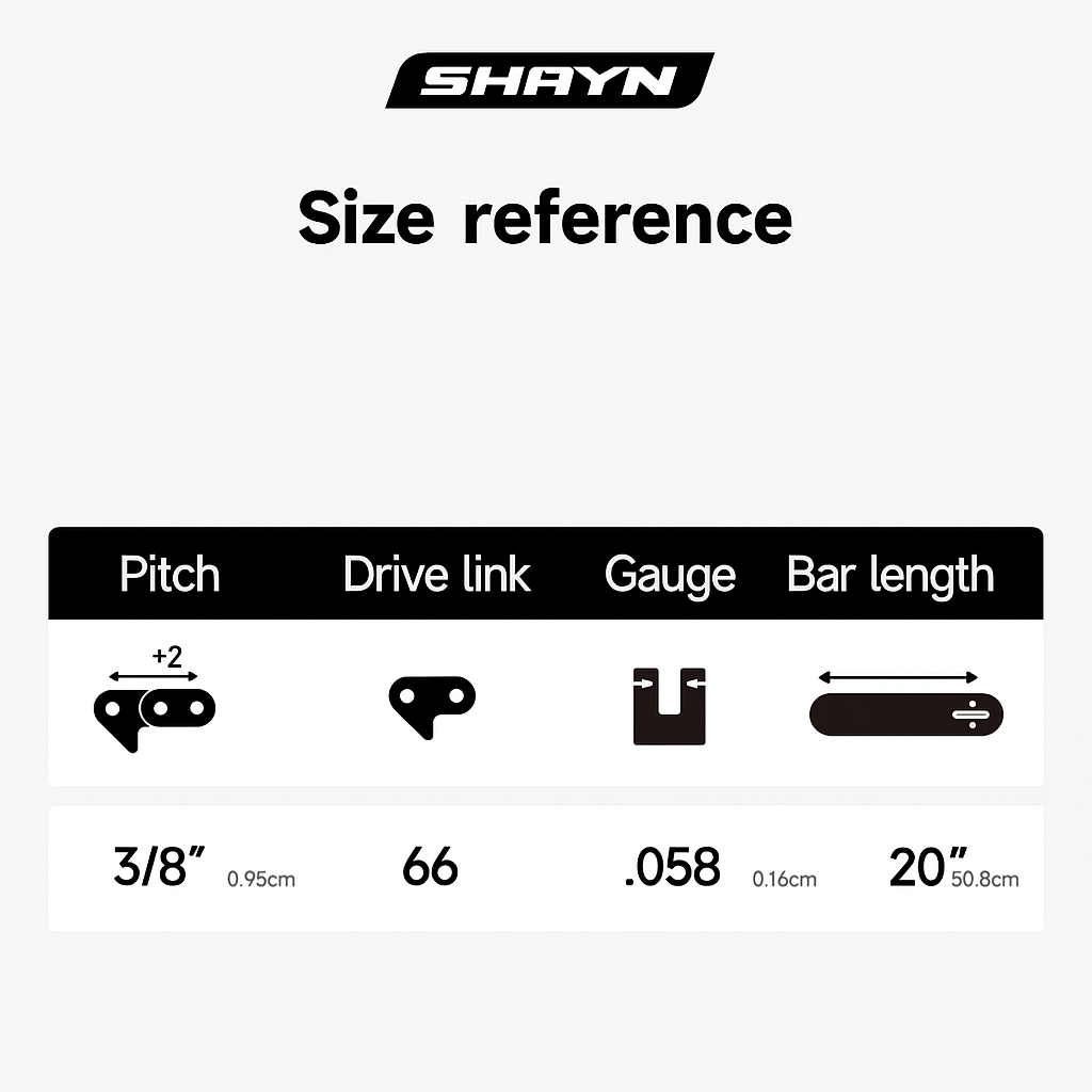 16" Chainsaw Chain - 66 Link