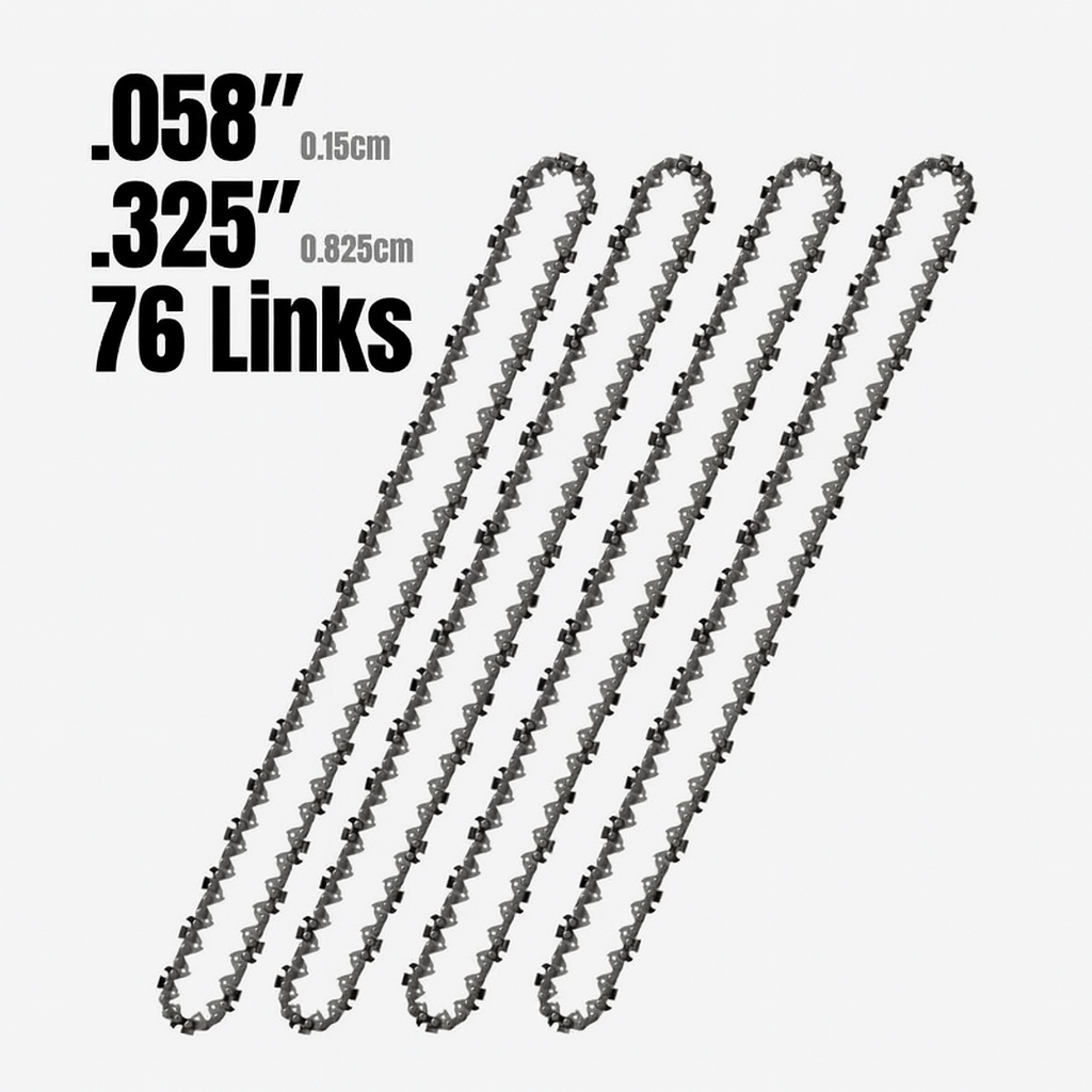 4 Pack of 20" Chainsaw Chains - 76 Link