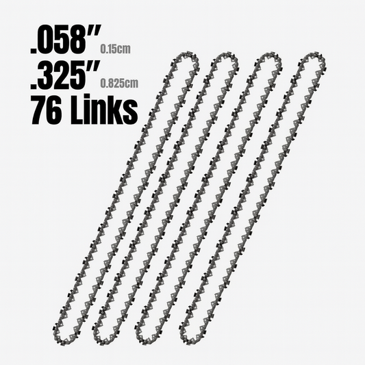4 Pack of 20" Chainsaw Chains - 76 Link