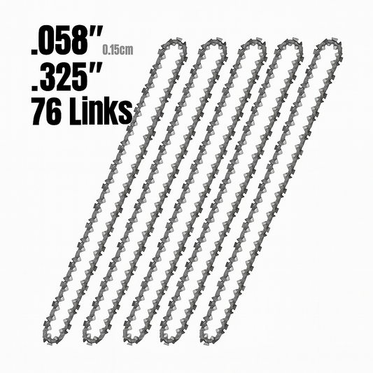 5 Pack of 20" Chainsaw Chains - 76 Link