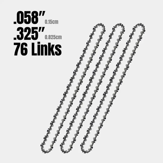 3 Pack of 20" Chainsaw Chains - 76 Link